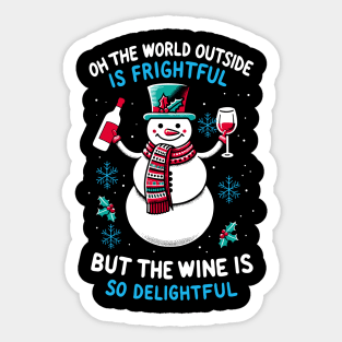 Funny Wine Gifts Men Women Wine Ugly Christmas Wine Sticker